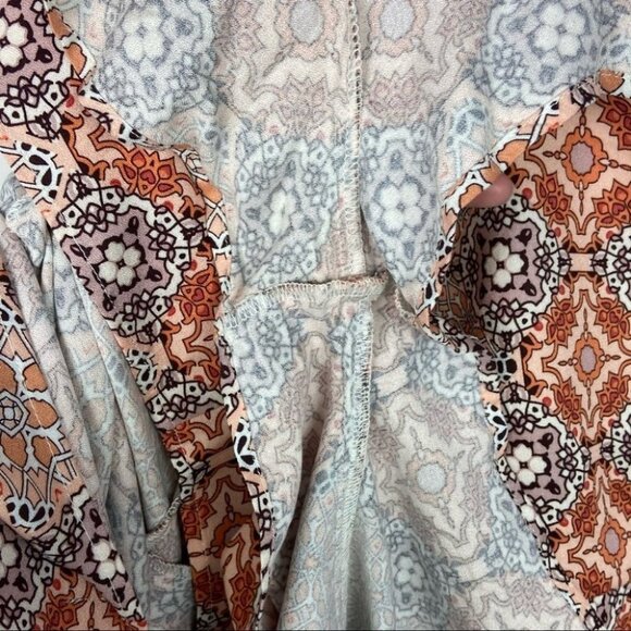 MinkPink Marrakesh Days Playsuit Romper Orange Bohemian‎ Festival Hippie Boho L - Picture 8 of 8